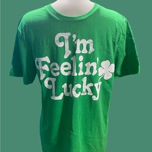 Green 'I'm Feelin' Lucky' T-Shirt